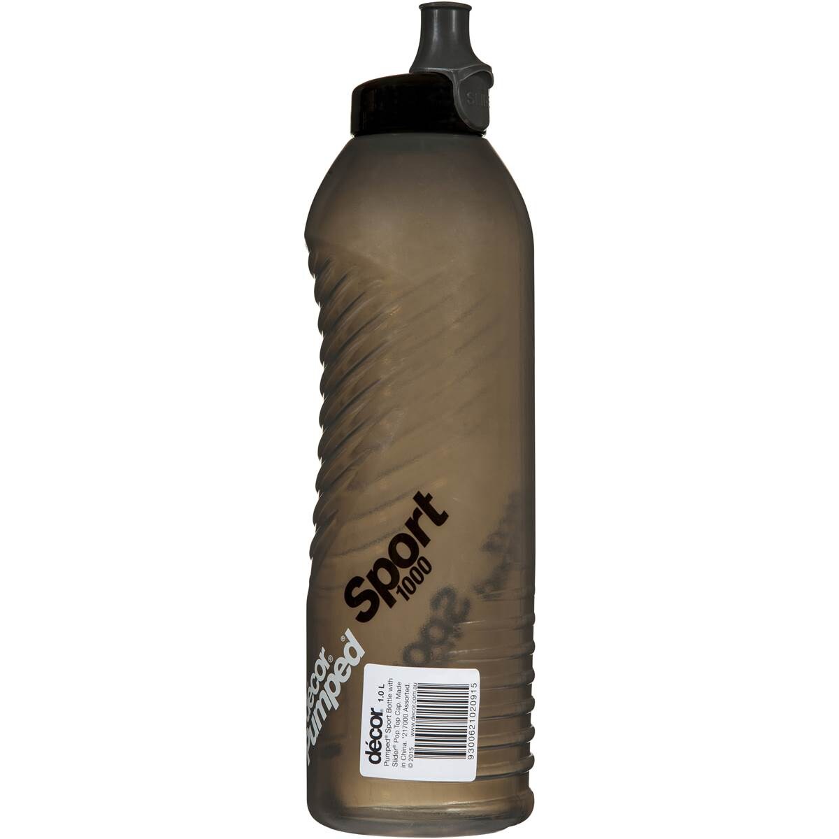 Decor Pumped Sport Bottle Slider 1l each Woolworths