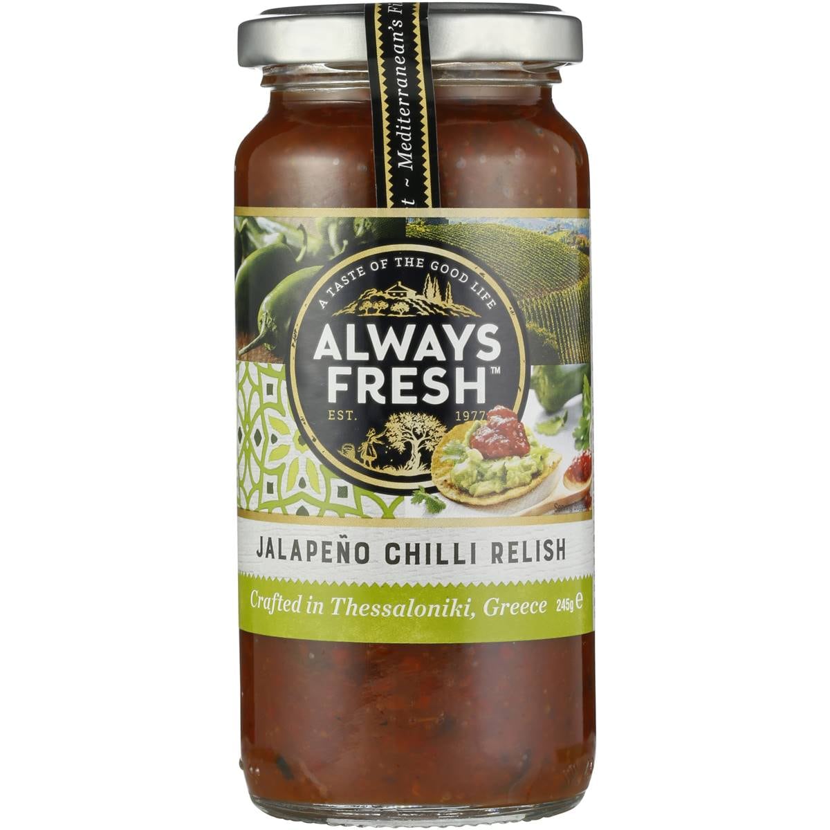 Always Fresh Relish Jalapeno Chilli Jam 245g Woolworths