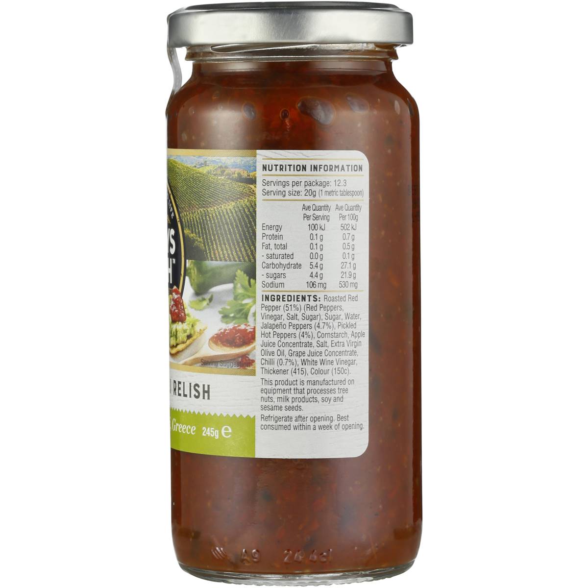 Always Fresh Relish Jalapeno Chilli Jam 245g Woolworths