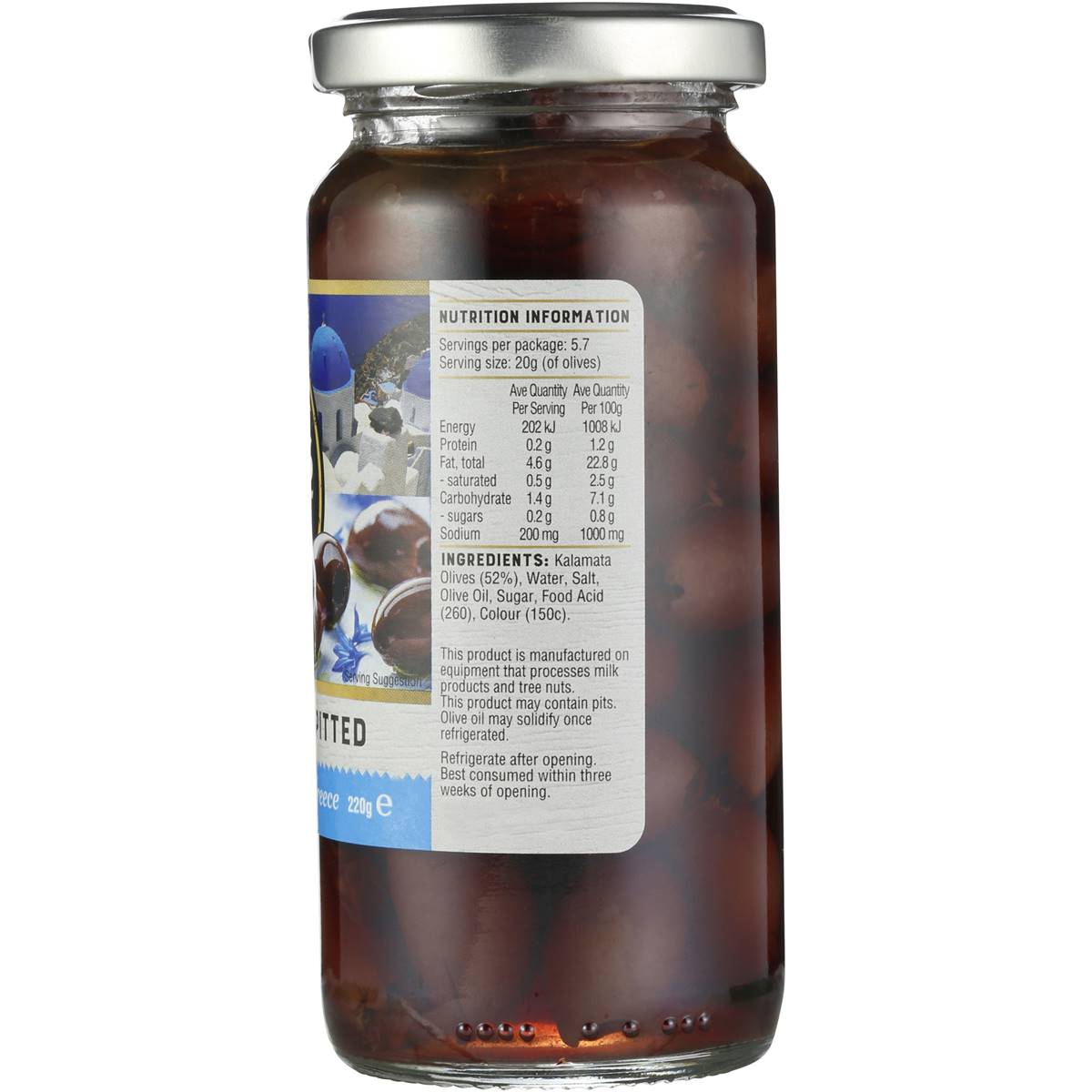 Always Fresh Kalamata Olives Pitted 220g Woolworths