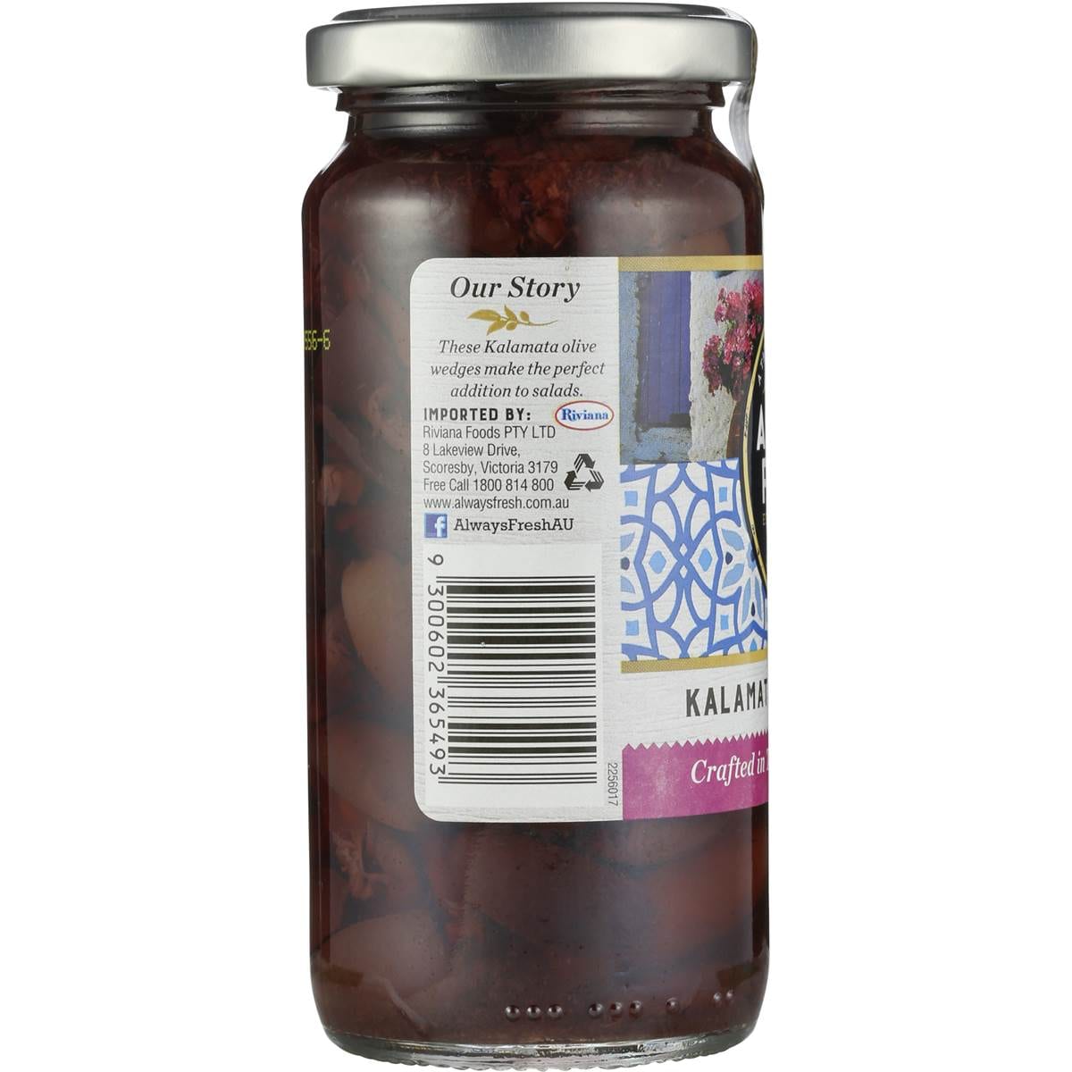 Always Fresh Kalamata Olives Wedges 220g Woolworths