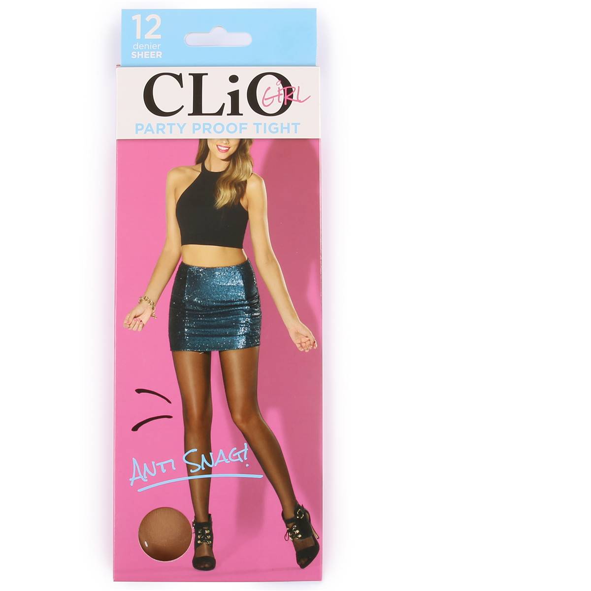 Clio Girl Party Proof Pantyhose Natural Tall