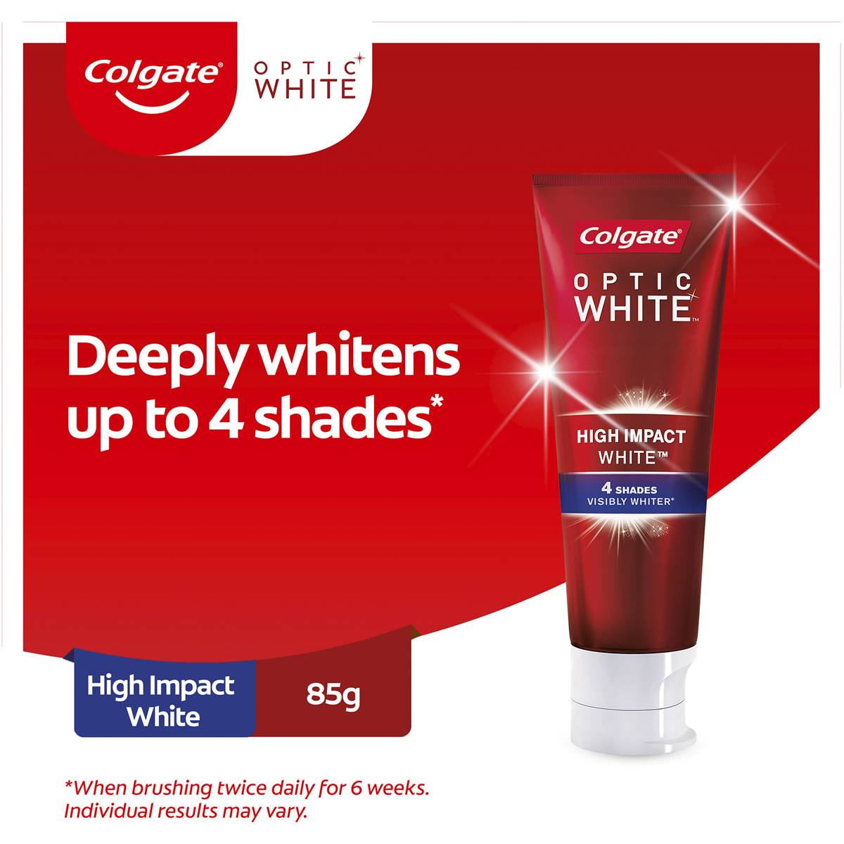 Colgate Optic White Whitening Toothpaste Express White 85g | Woolworths