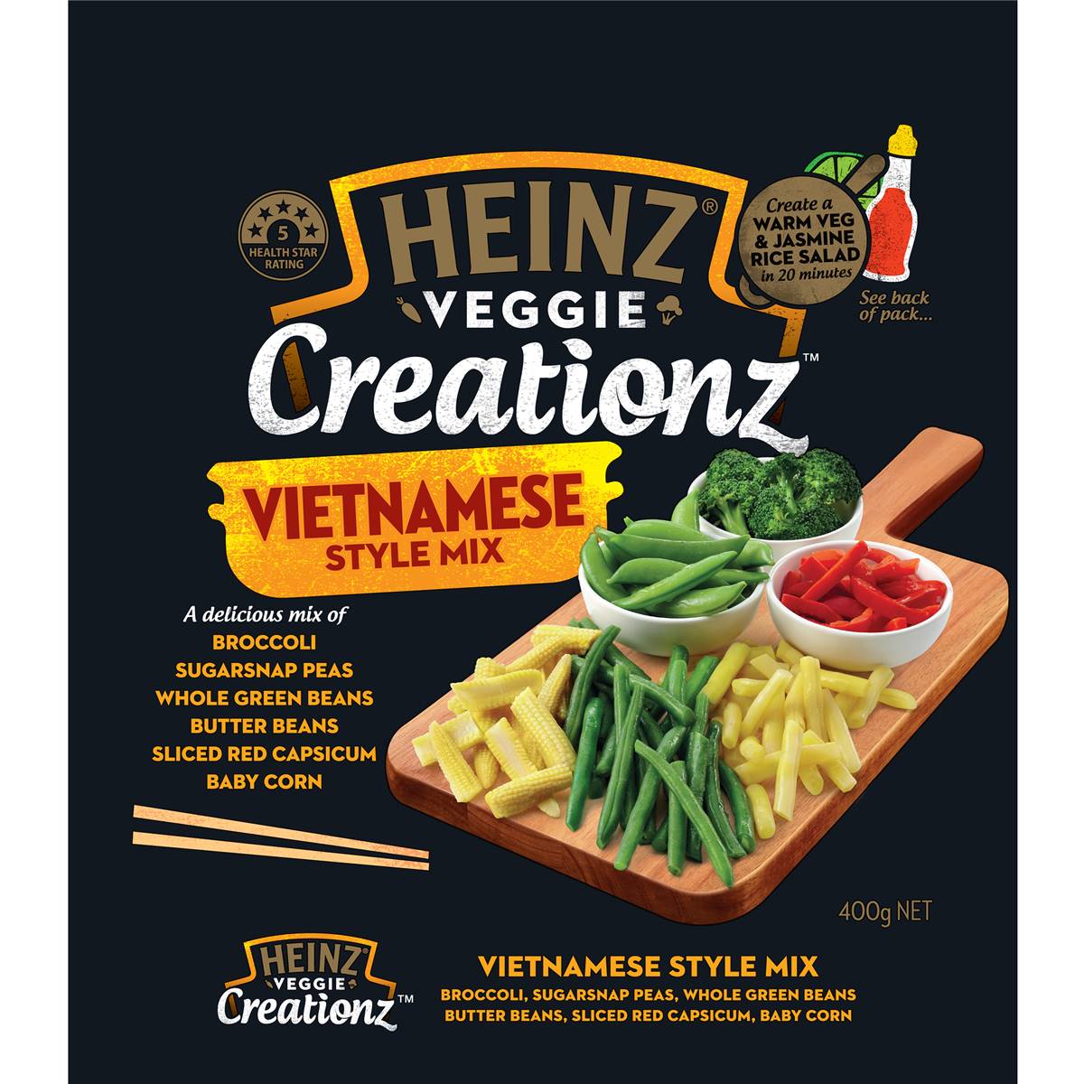 Heinz Creationz Frozen Vegetable Stir Fry Vietnamese Style 400g