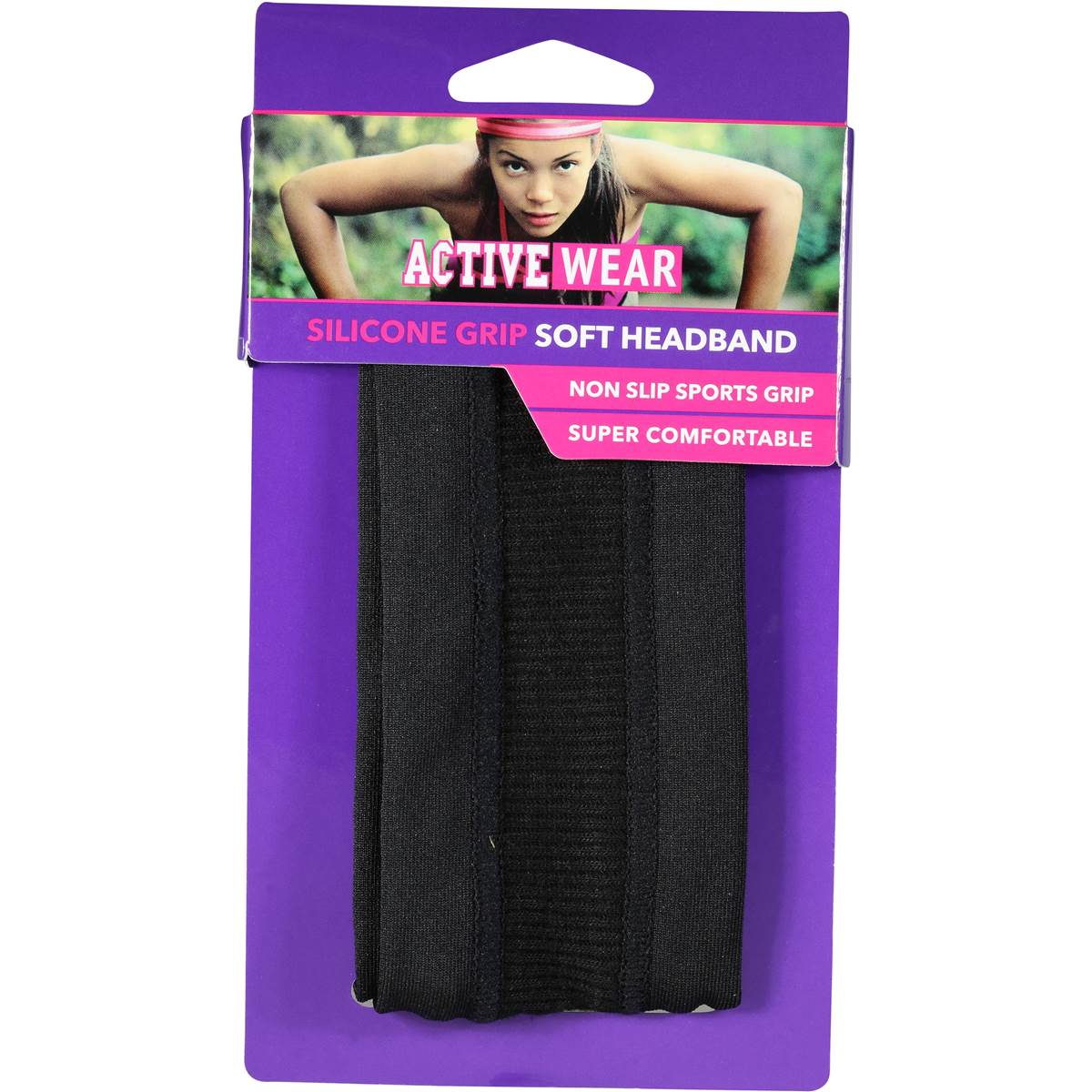 Active Wear Headband Silicone Grip Soft Each Woolworths
