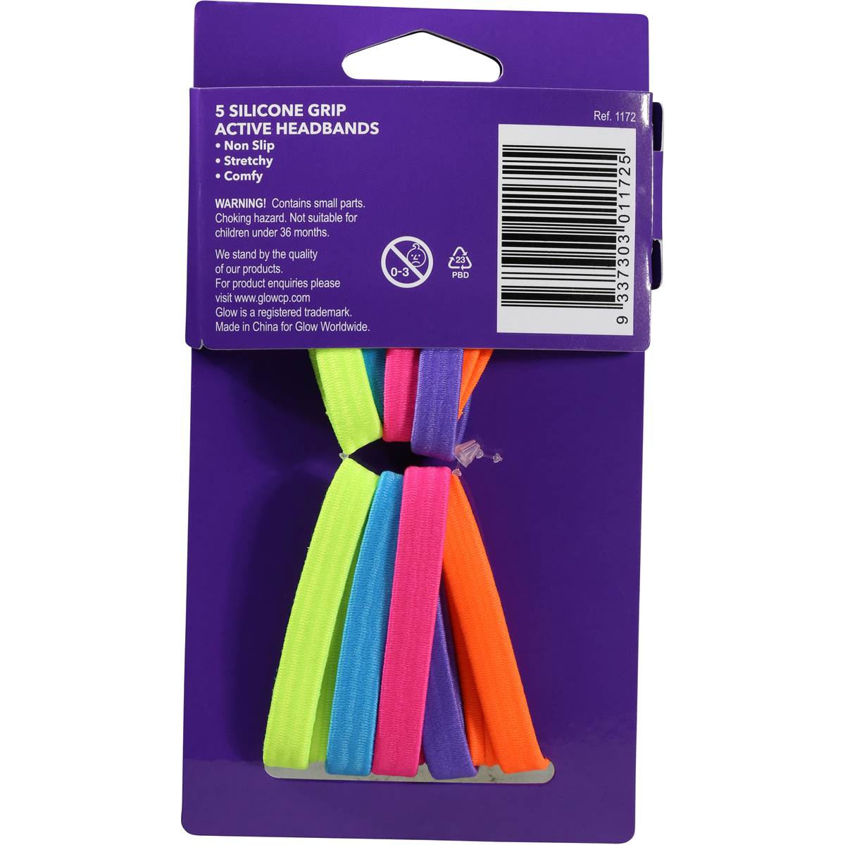 Active Wear Headbands Silicone Grip Soft 5 Pack Woolworths