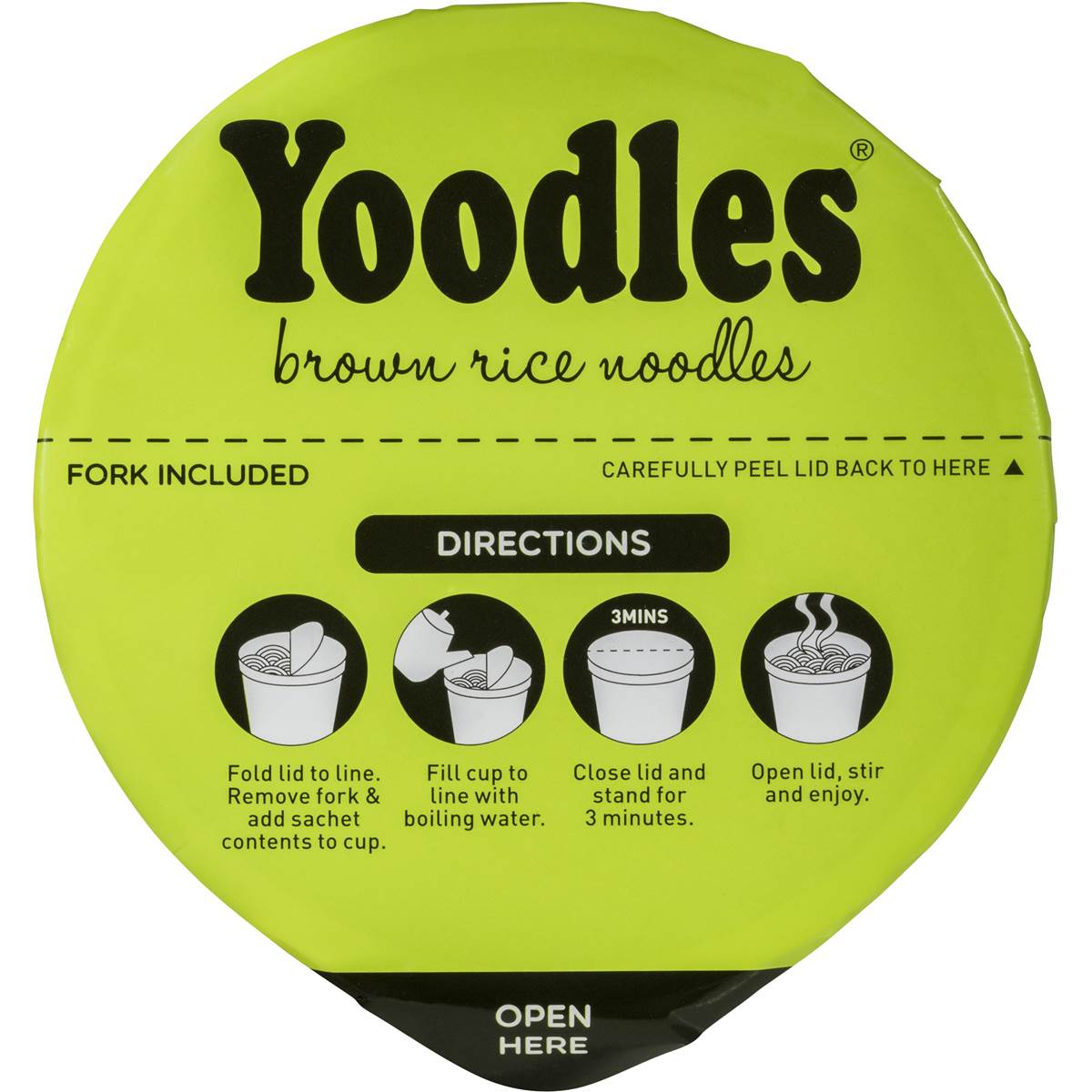 Yoodles Brown Rice Noodles Chicken 70g Woolworths