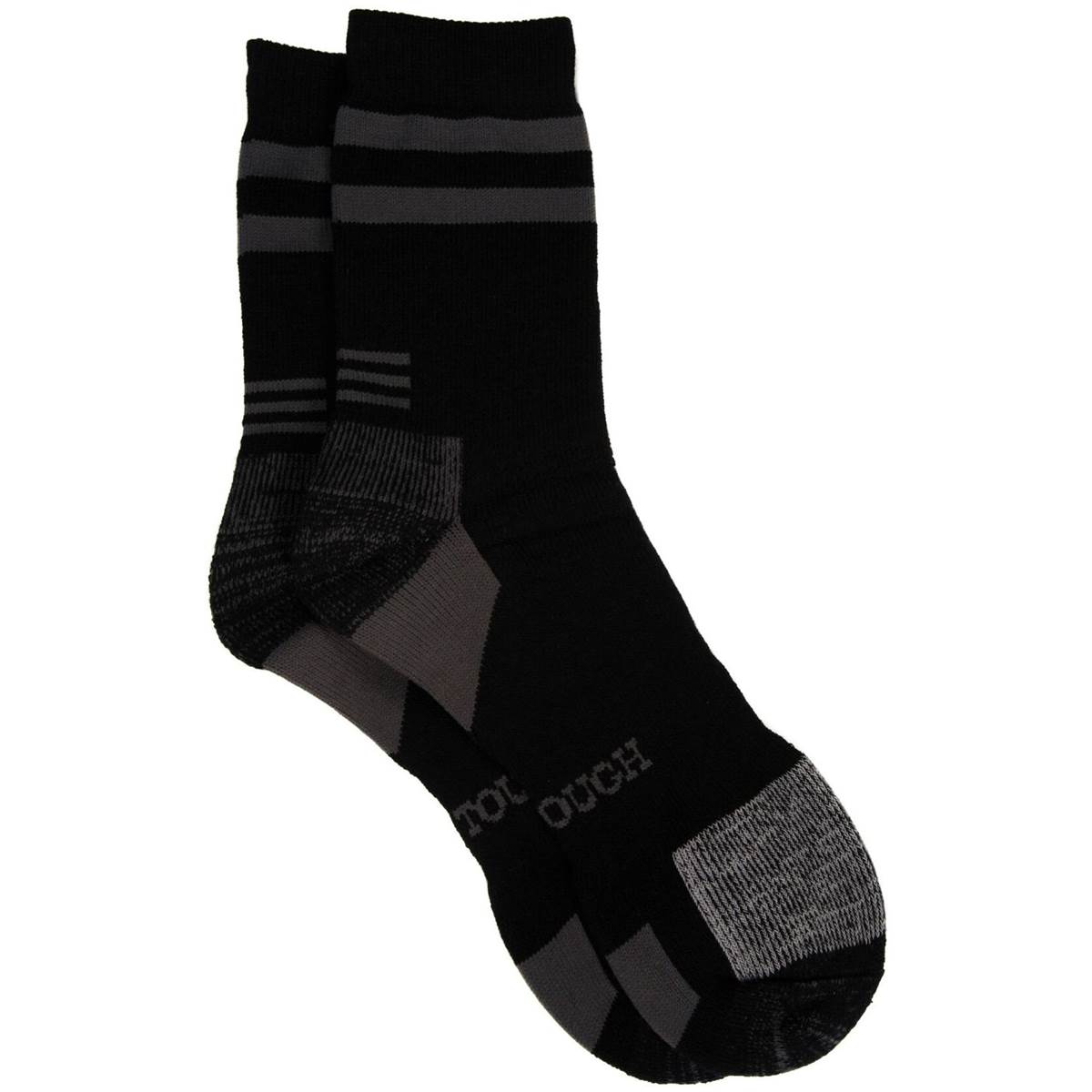 Darn Tough Steel Cap Boot Socks Black/grey 2 Pack Woolworths