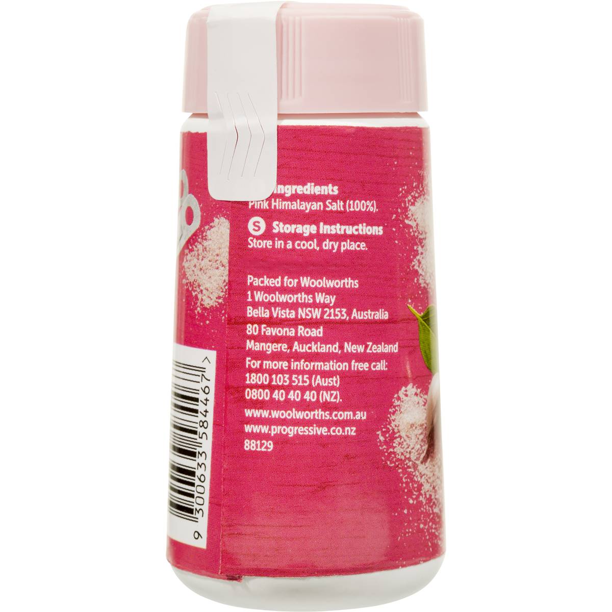 Woolworths Himalayan Pink Salt Fine Cut Shaker 125g Woolworths