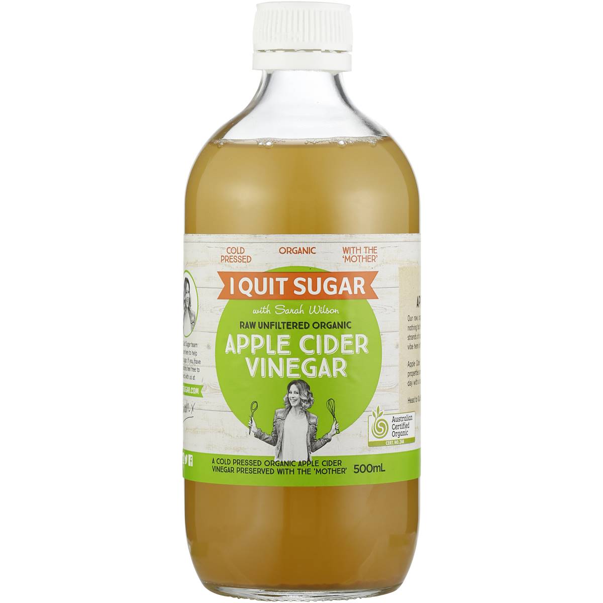 I Quit Sugar Raw Apple Cider Vinegar 500ml Woolworths
