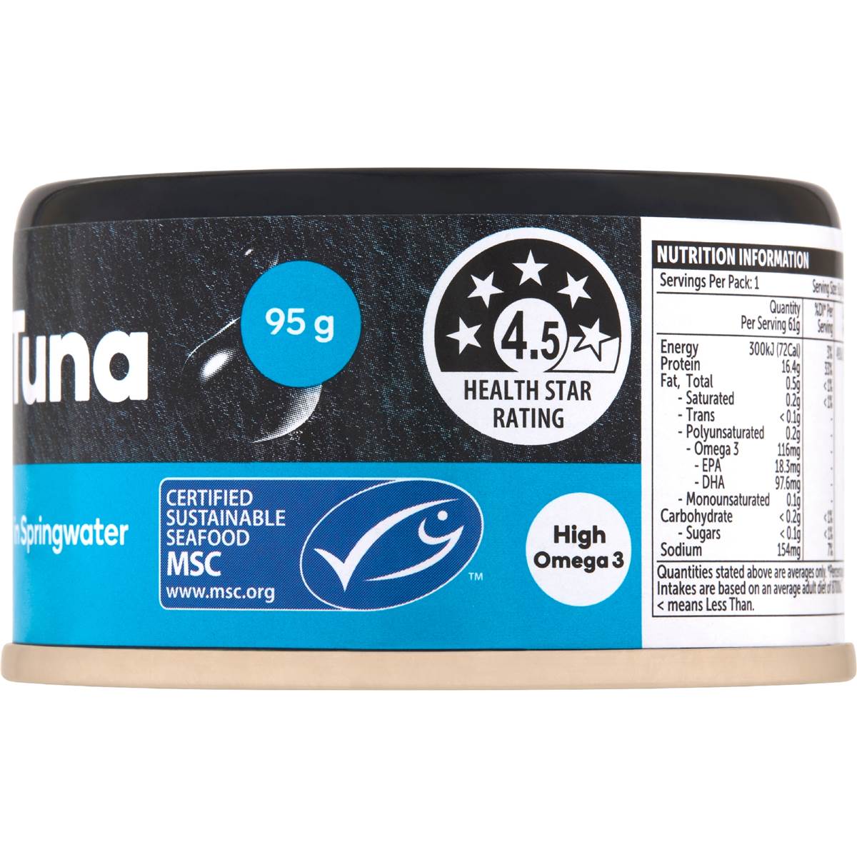 Woolworths Tuna In Springwater 95g Woolworths
