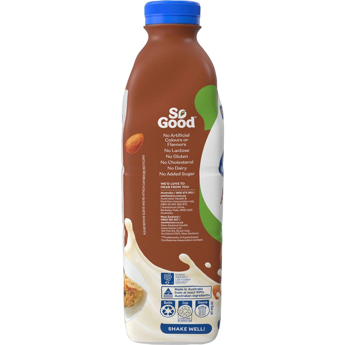 Sanitarium So Good Chilled Unsweetened Almond Milk 1l Woolworths