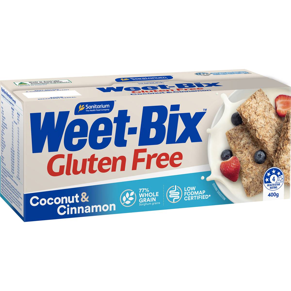 Weet - Bix Weet-bix Gluten Free Coconut & Cinnamon Breakfast Cereal ...