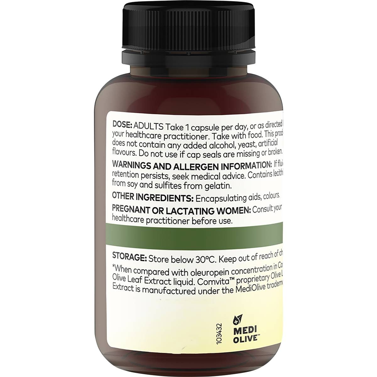 Comvita Olive Leaf Extract High Strength Capsules 60 Pack Woolworths