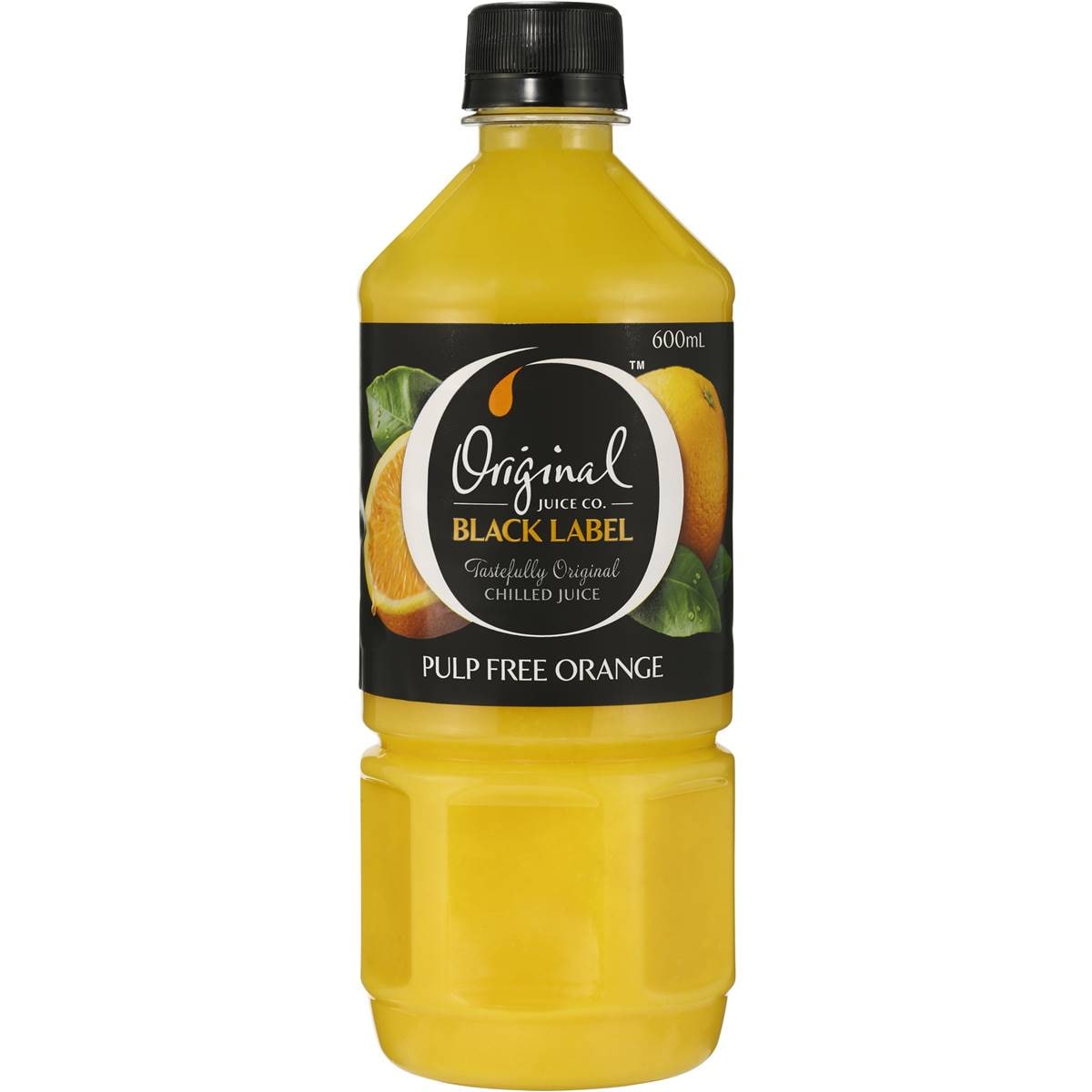 Original Juice Co. Black Label Orange Juice Pulp Free 600ml Woolworths