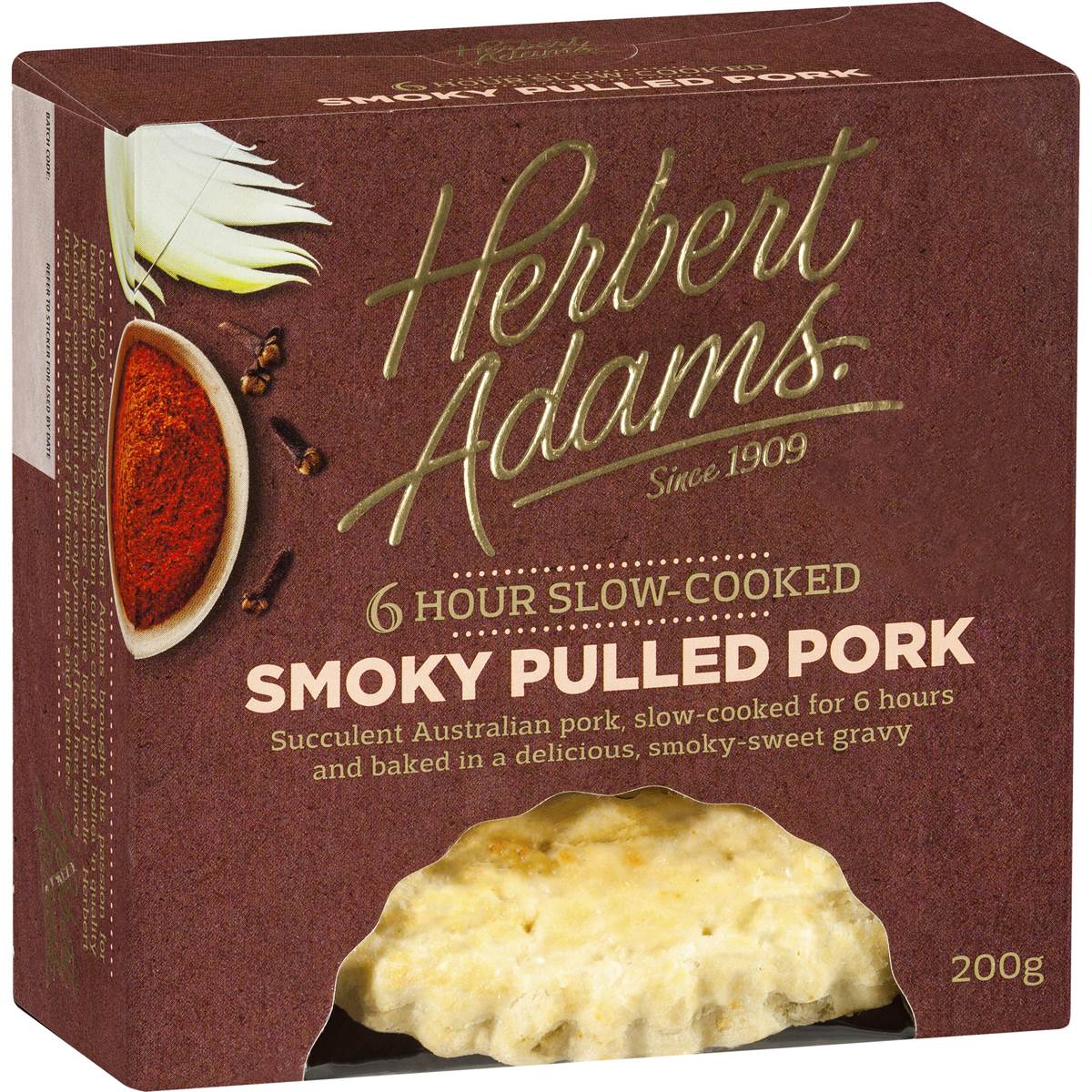 Herbert Adams Slow Cooked Pies Pulled Pork 200g Woolworths