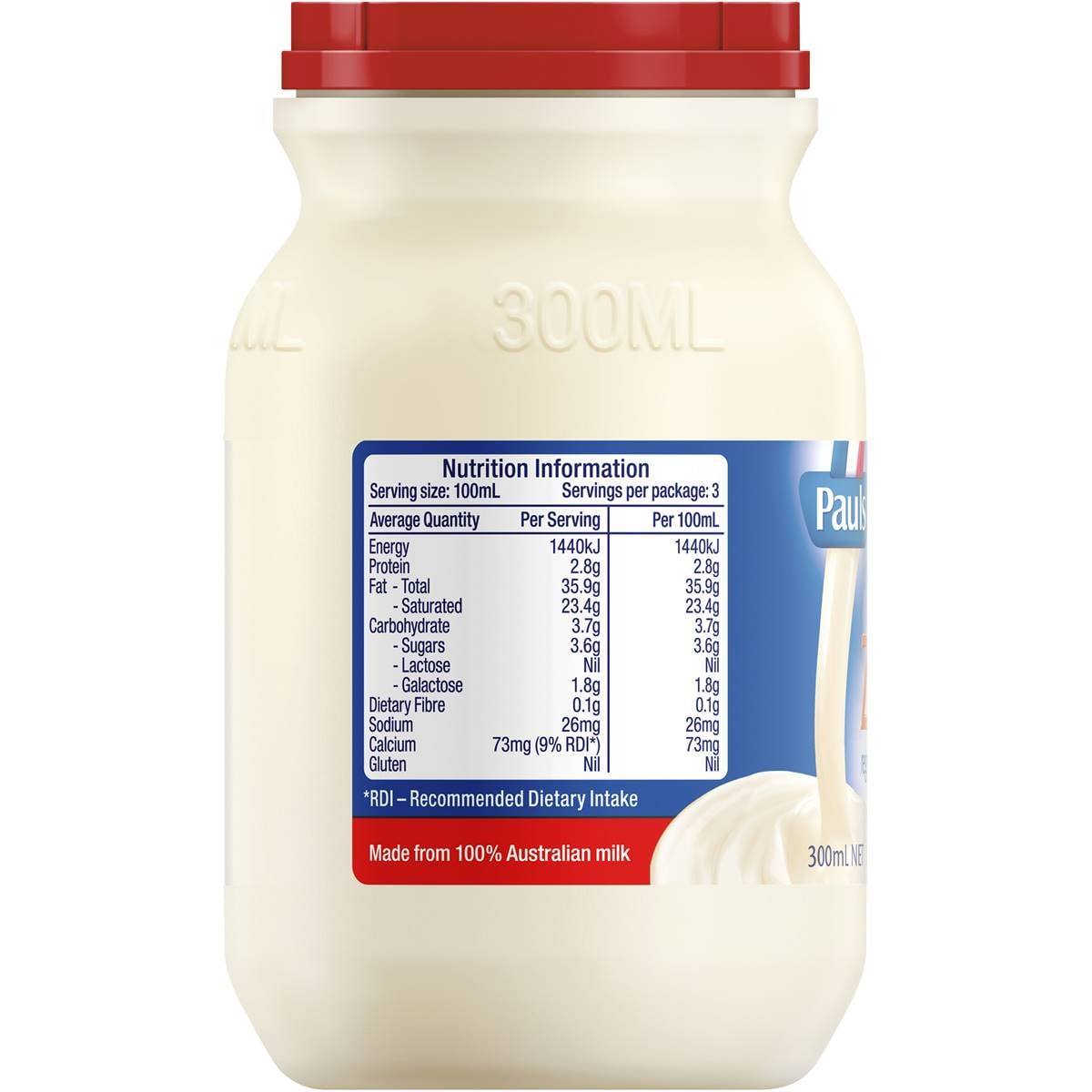Pauls Zymil Thickened Cream Lactose Free 300ml Woolworths