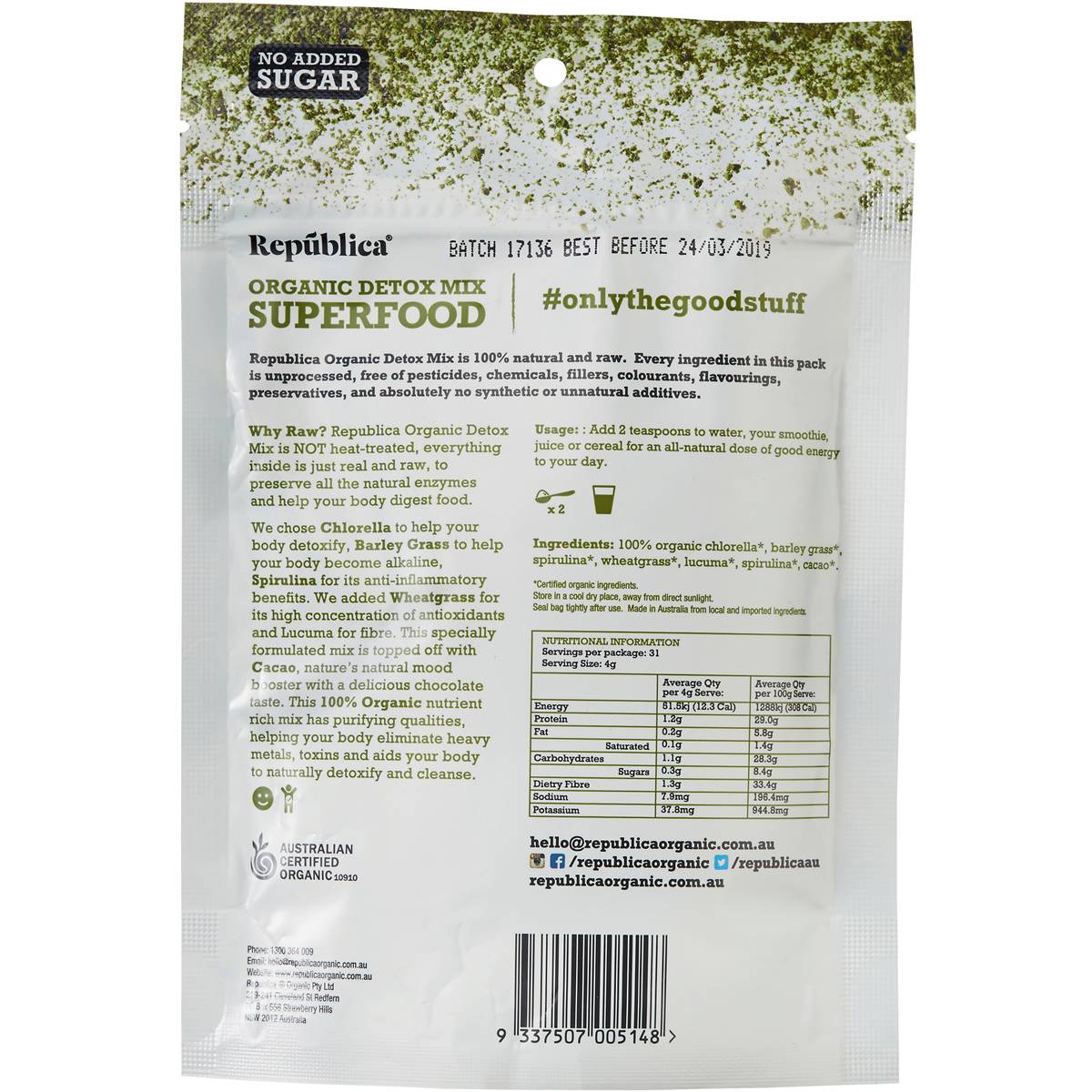 Detox Mix Woolworths republica organic detox mix superfood 125g woolworths Detox Mix Woolworths republica organic detox mix superfood 125g woolworths