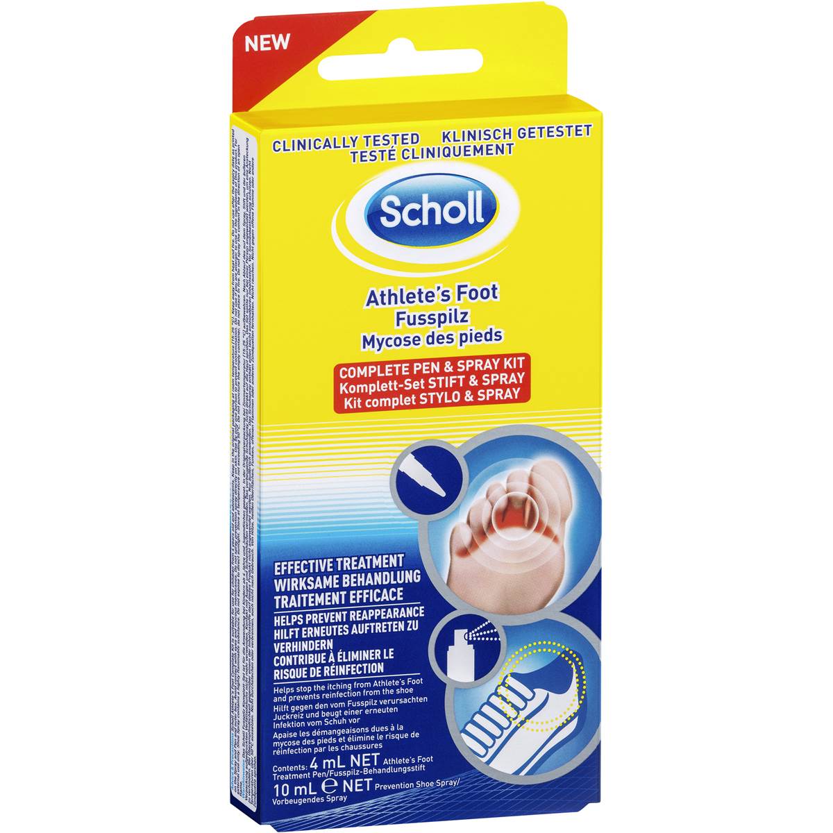 Scholl Athlete's Foot Pen And Spray Kit Each Woolworths