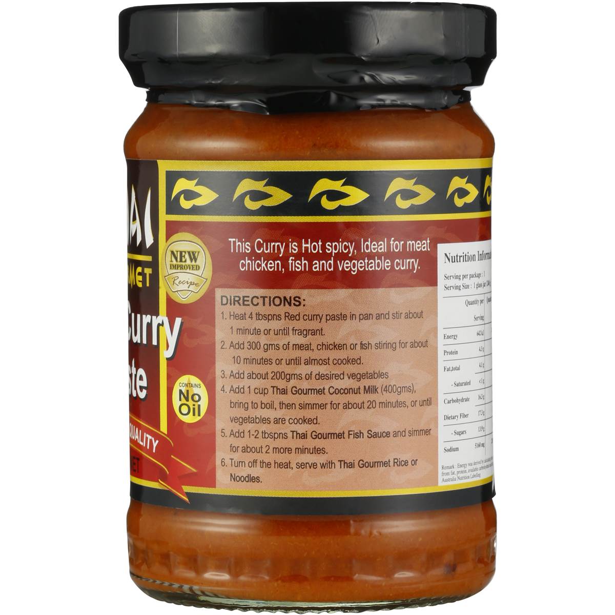 Thai Gourmet Curry Paste Red 240g Woolworths