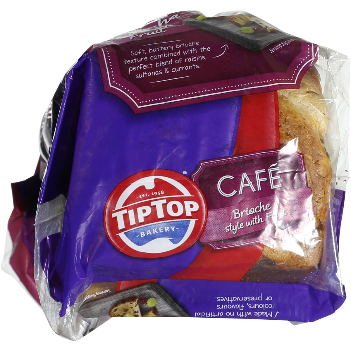 Tip Top Cafe Style Brioche Bread With Fruit 500g | Woolworths