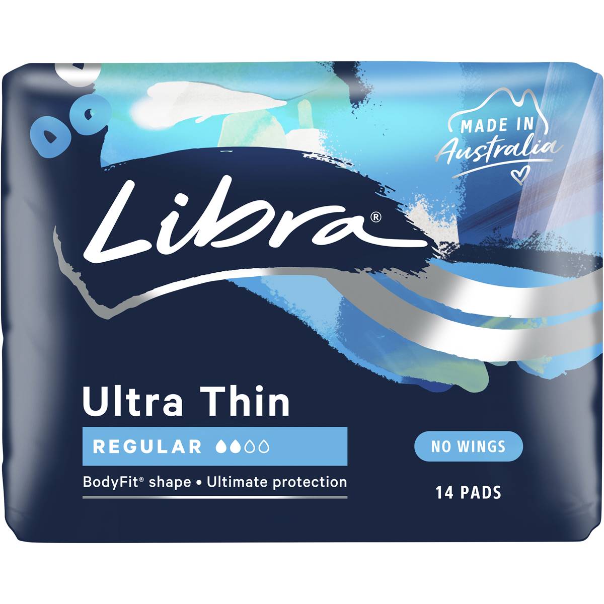 Libra Ultra Thins Sanitary Pads Thin Regular 14 Pack Woolworths