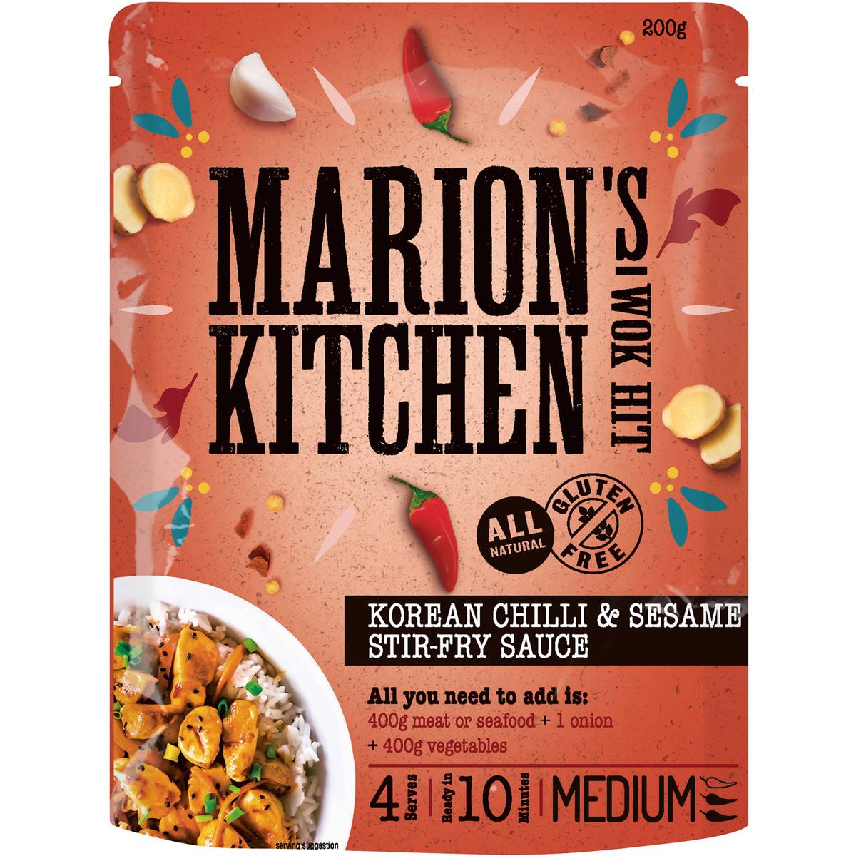 Marion's Kitchen Korean Chilli Stir Fry Sauce 200g | Woolworths