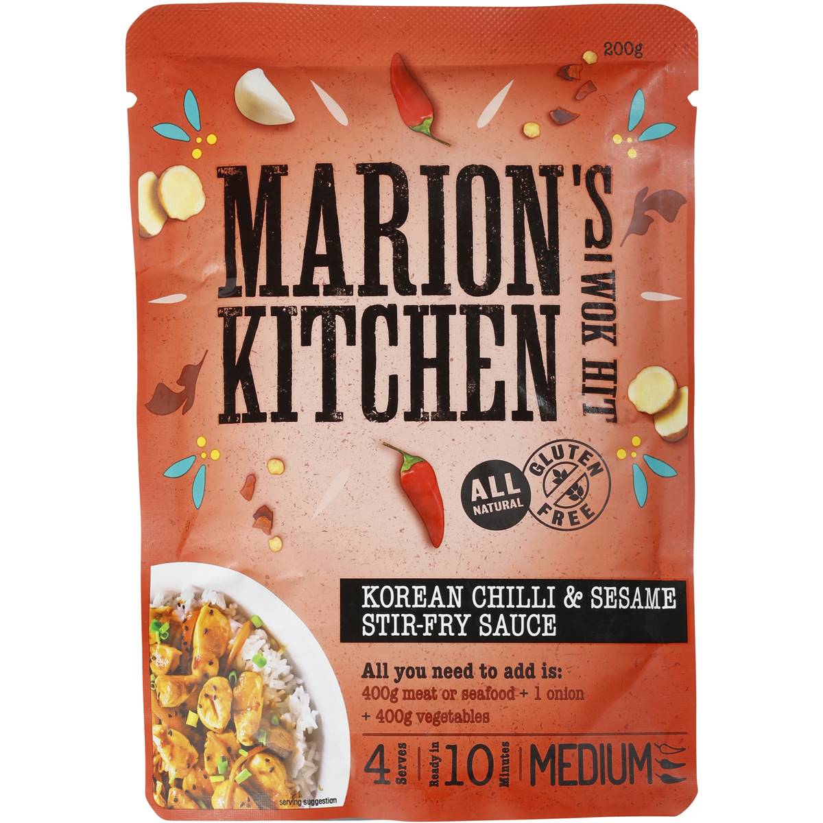 Marion's Kitchen Korean Chilli Stir Fry Sauce 200g Woolworths