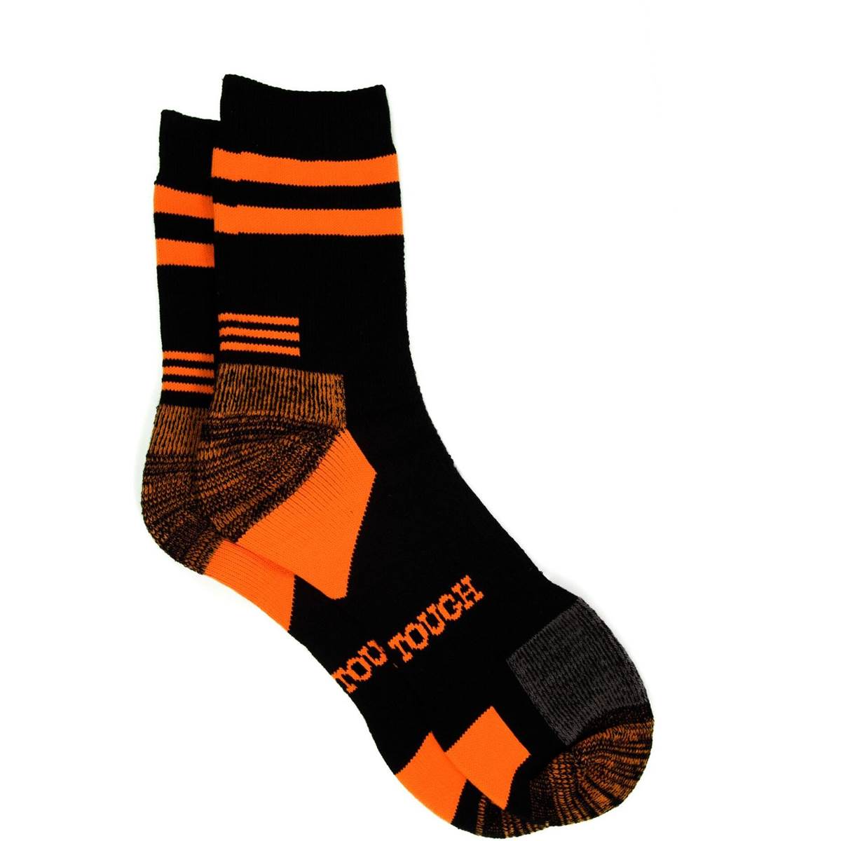 Darn Tough Steel Cap Boot Socks Black/orange 2 Pack Woolworths
