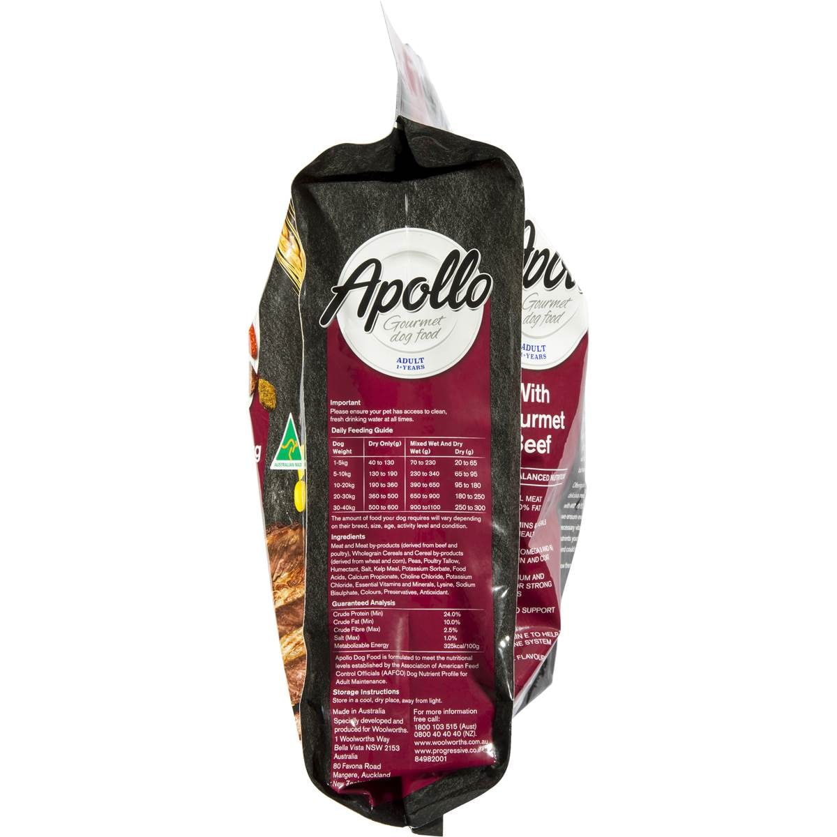 Apollo Dog Food Gourmet Beef 2kg Woolworths