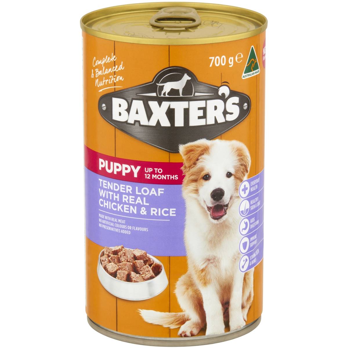 Baxter s Dog Food Puppy Loaf Chicken Rice 700G