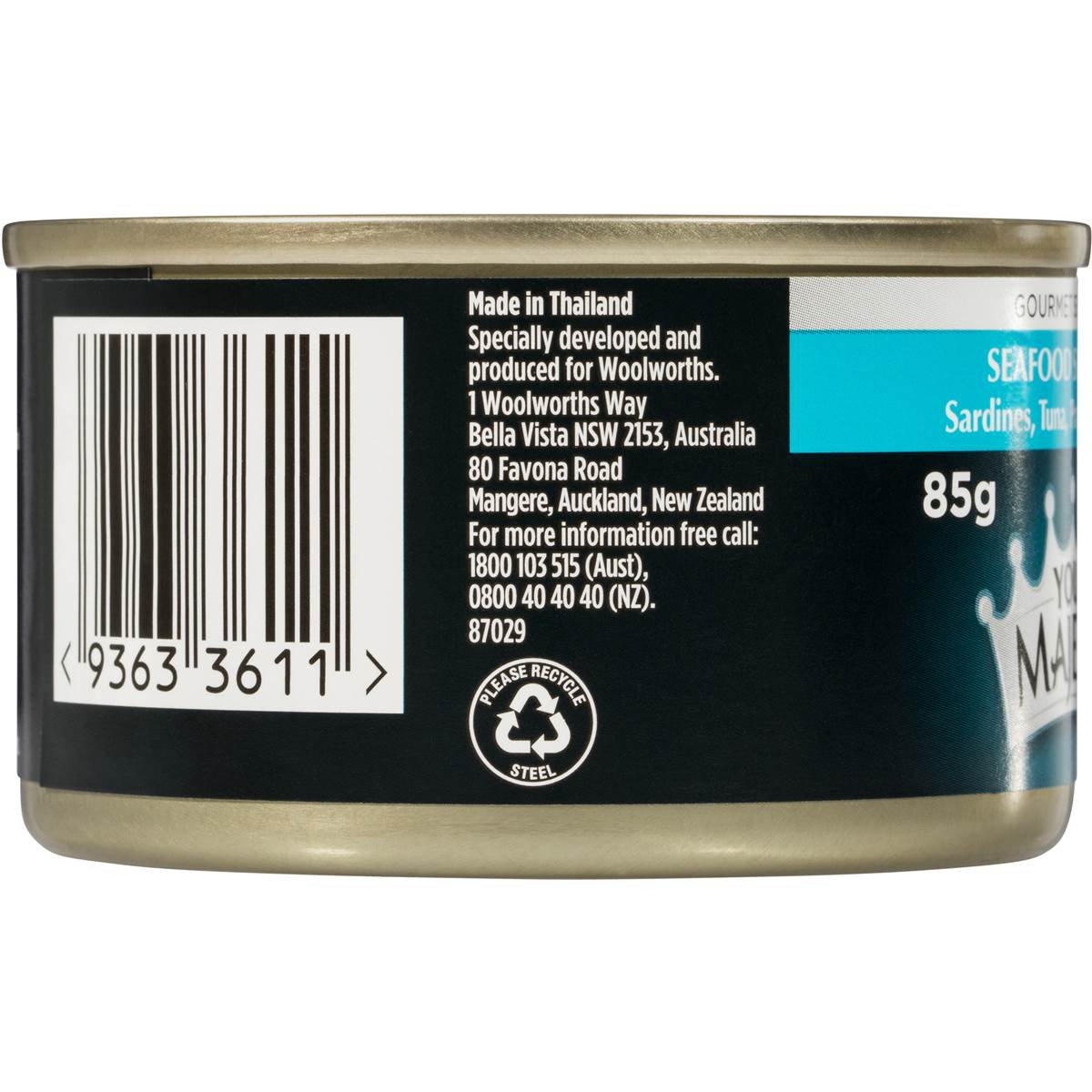 Your Majesty Cat Food Seafood Selection 85g Woolworths
