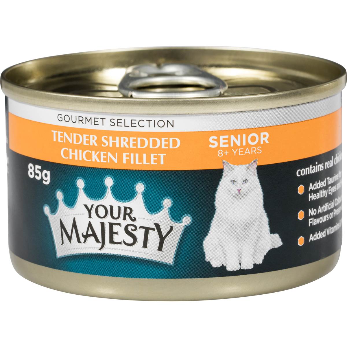 Your Majesty Cat Food Senior Shredded Chicken Fillet 85g ...