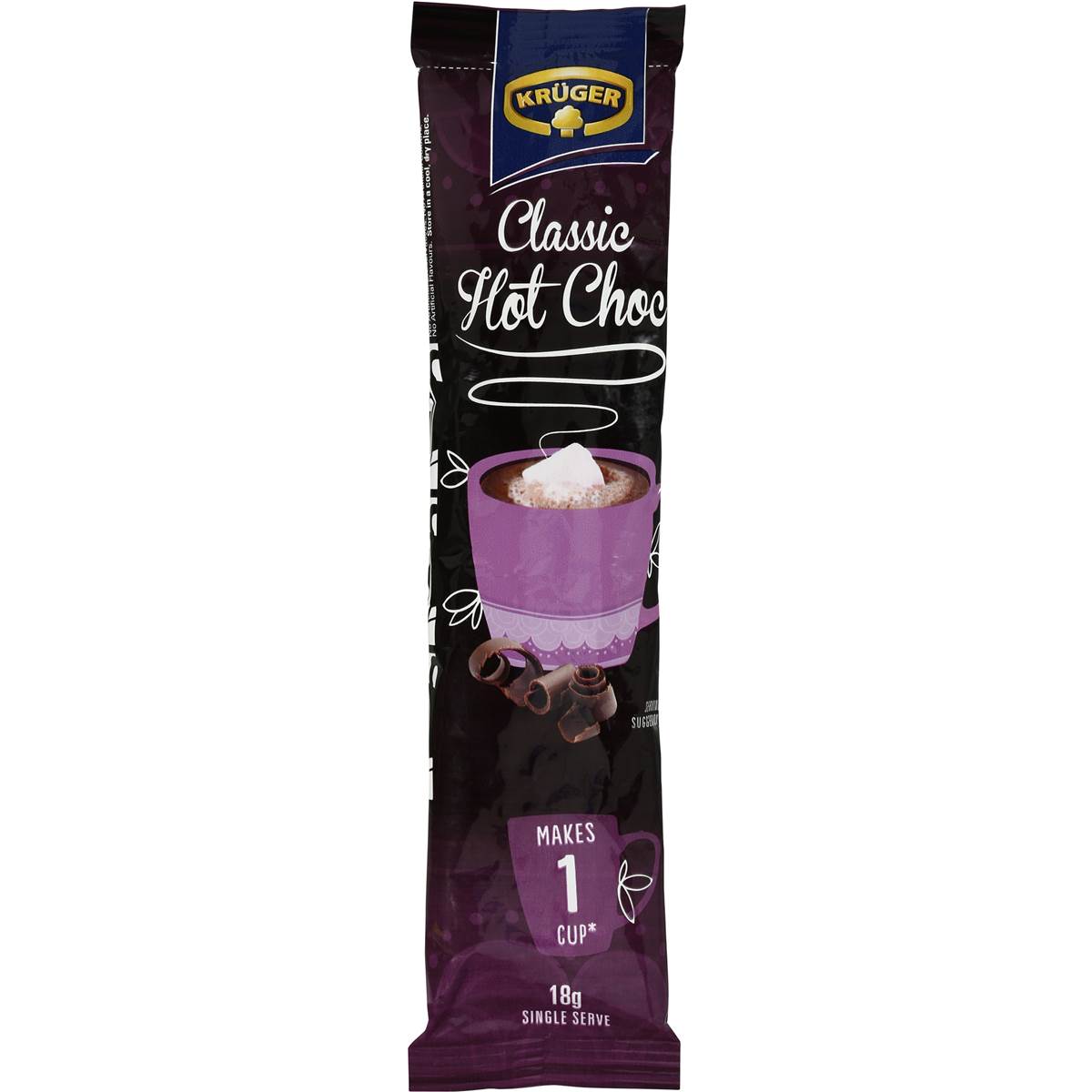 Kruger Coffee Sachets Hot Chocolate 18g Single Woolworths