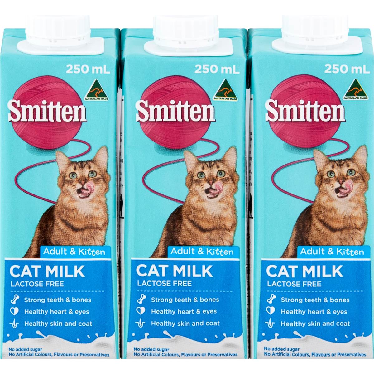 Smitten Cat Milk 250ml 3 Pack Woolworths