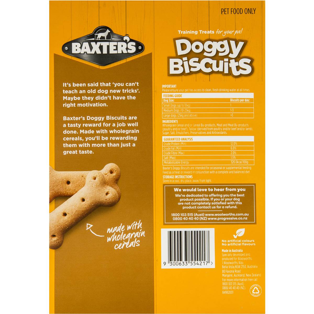 Baxter's Doggy Biscuits 1kg Woolworths