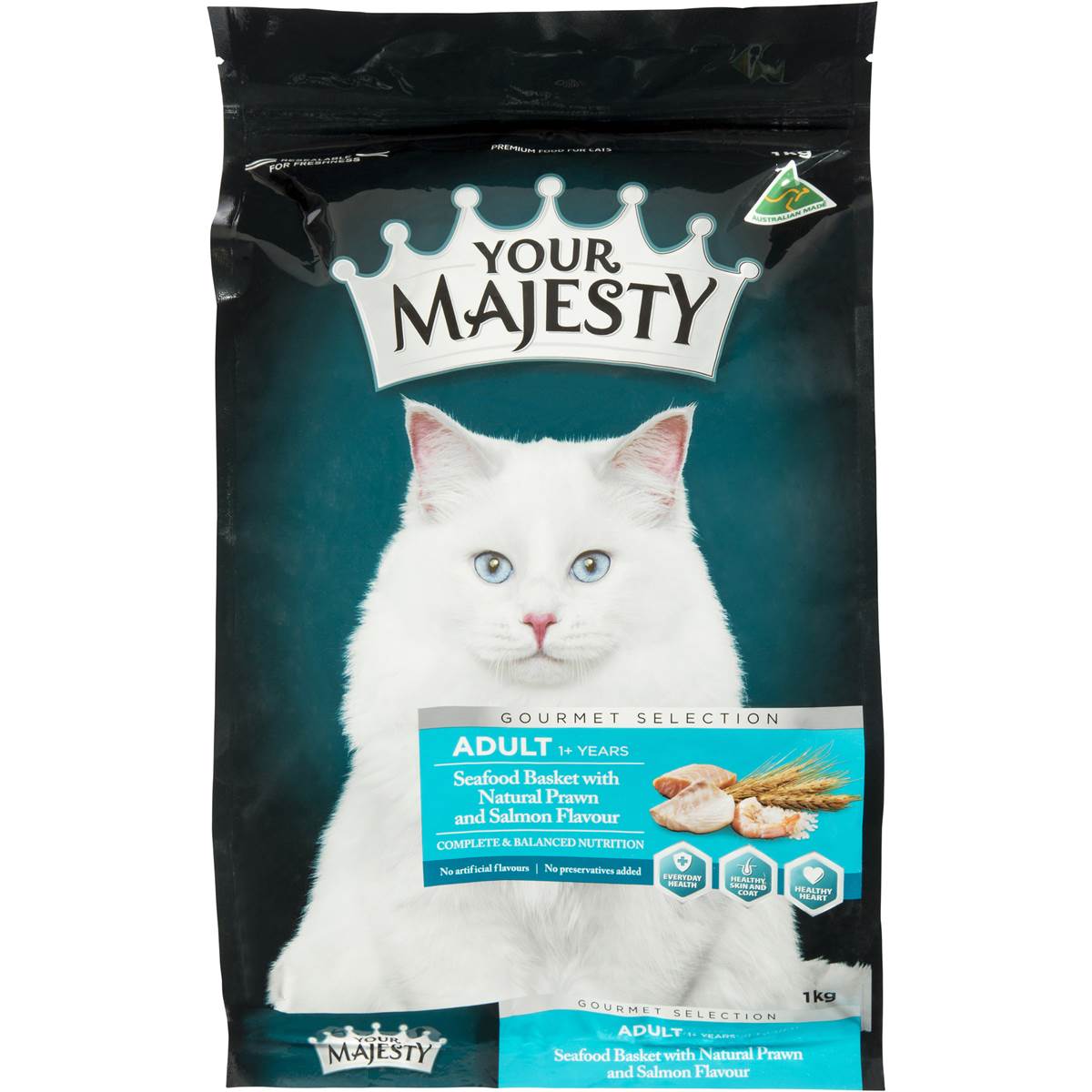 Your Majesty Cat Food Seafood Basket 1kg Woolworths