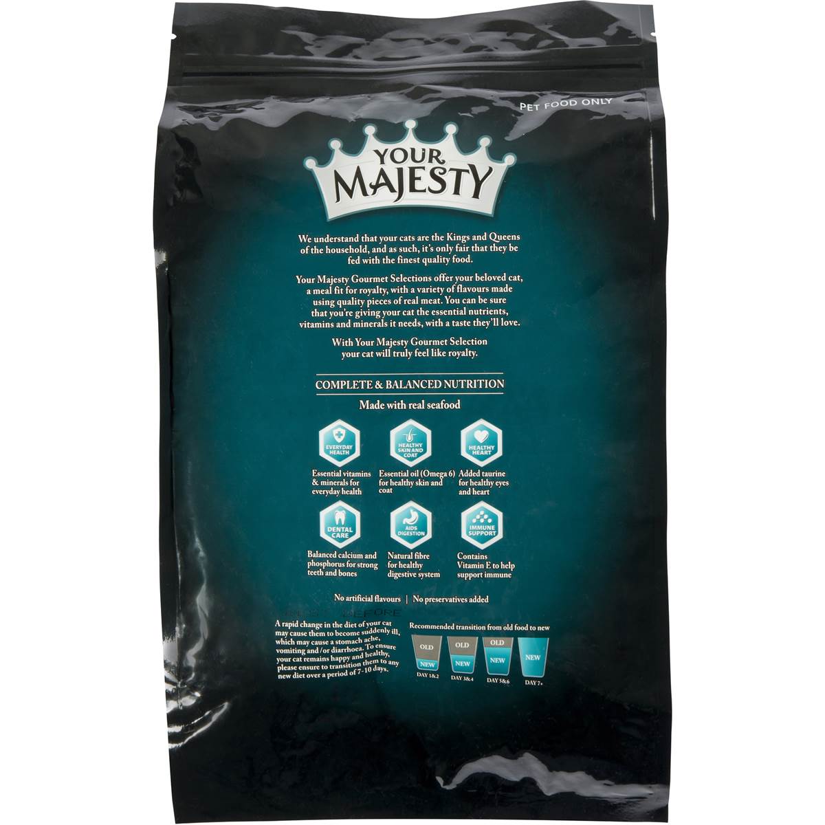 Your Majesty Cat Food Seafood Basket 1kg Woolworths