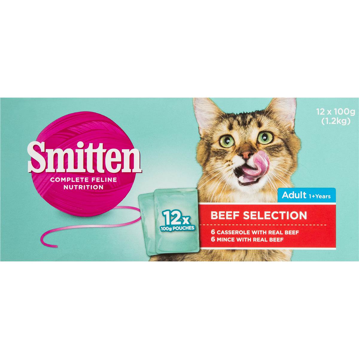Smitten Cat Food Beef Variety 100g 12 Pack Woolworths