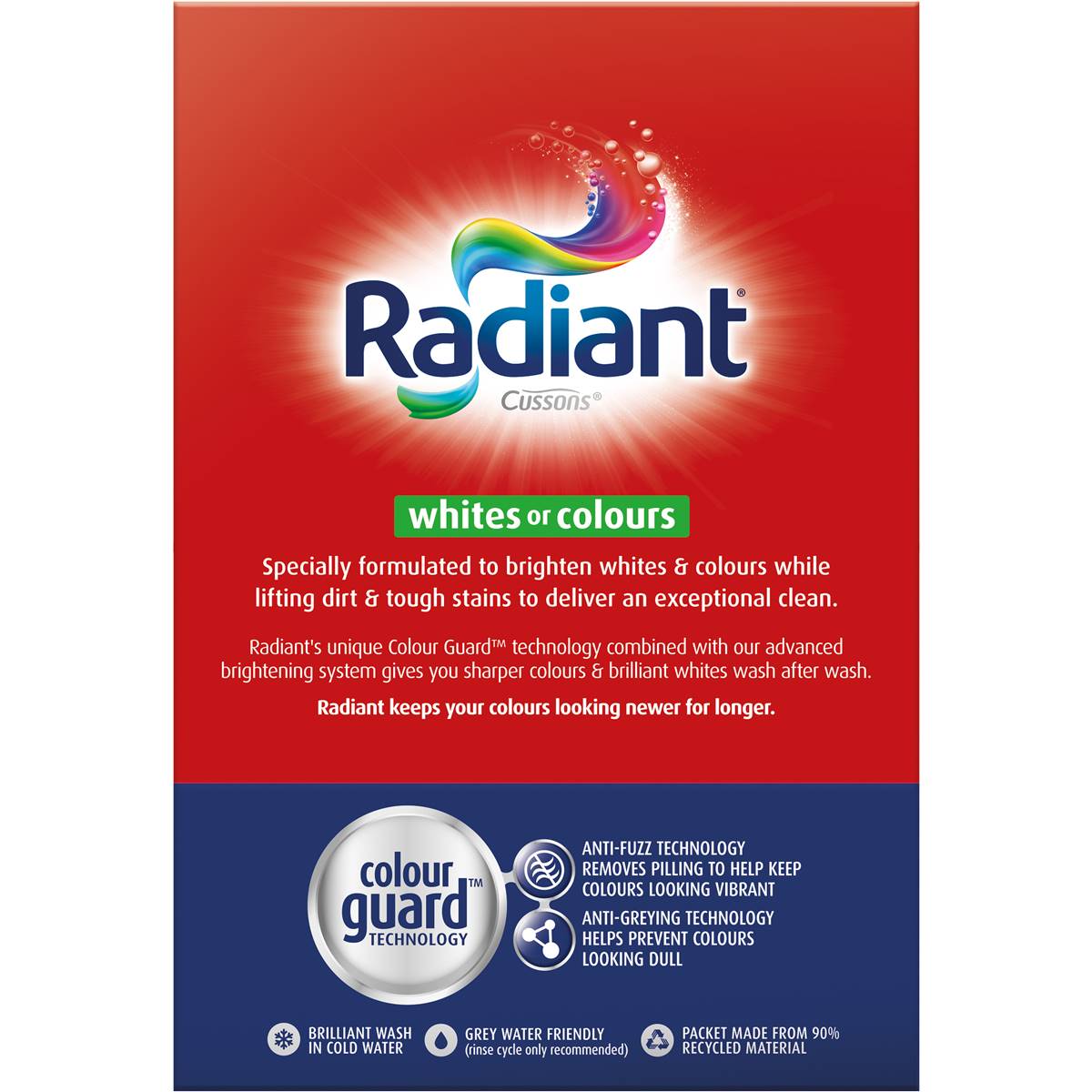 Radiant Colour Care Laundry Powder Front & Top Loader 2kg Woolworths