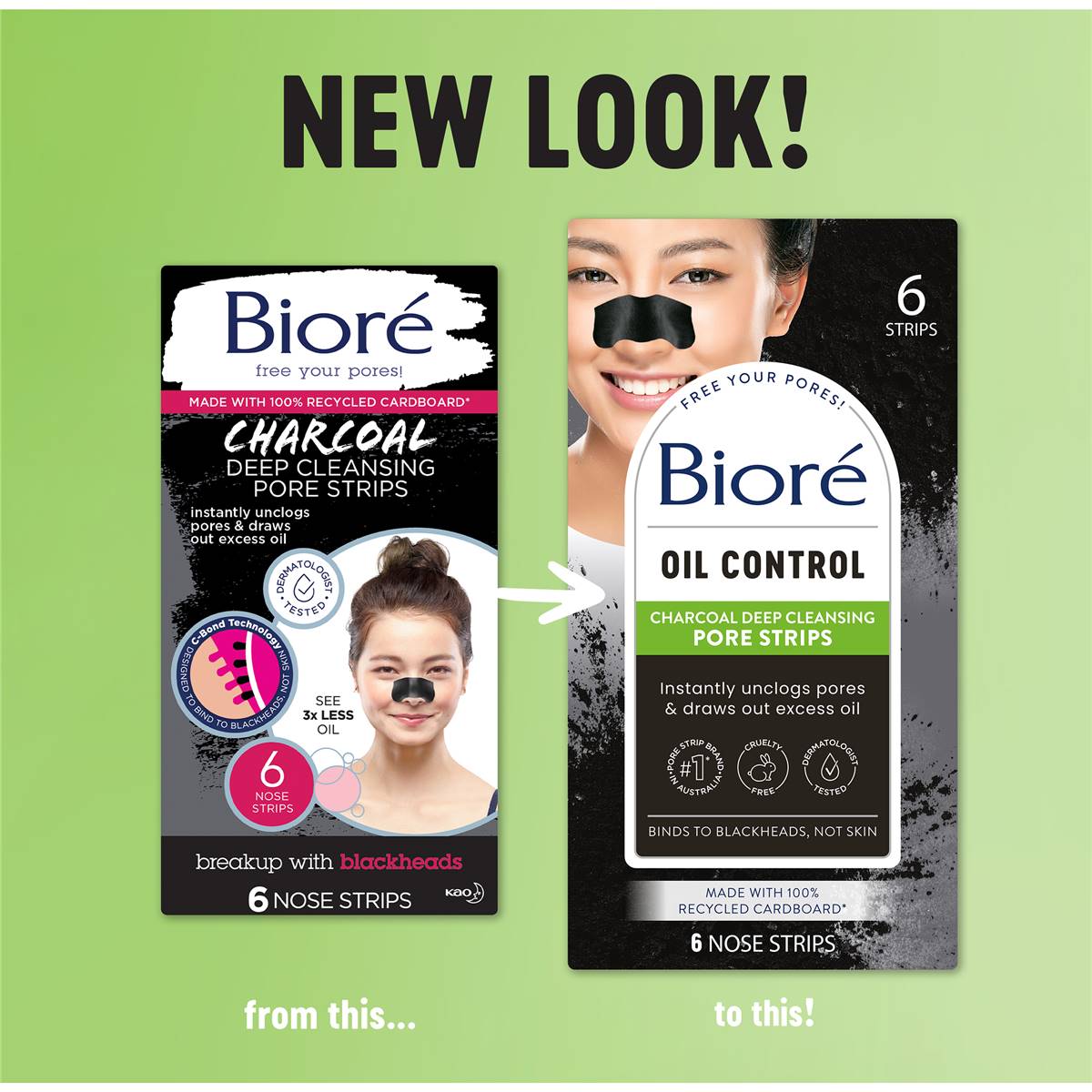 Biore Deep Cleansing Charcoal Pore Strip 6 Pack Woolworths