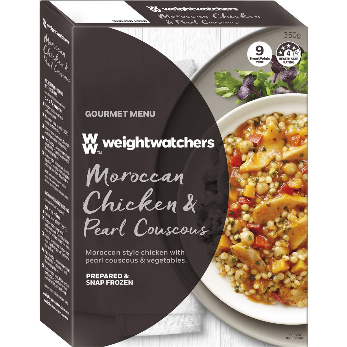 Weight Watchers Frozen Meal Moroccan Chicken Cous Cous 350g Woolworths