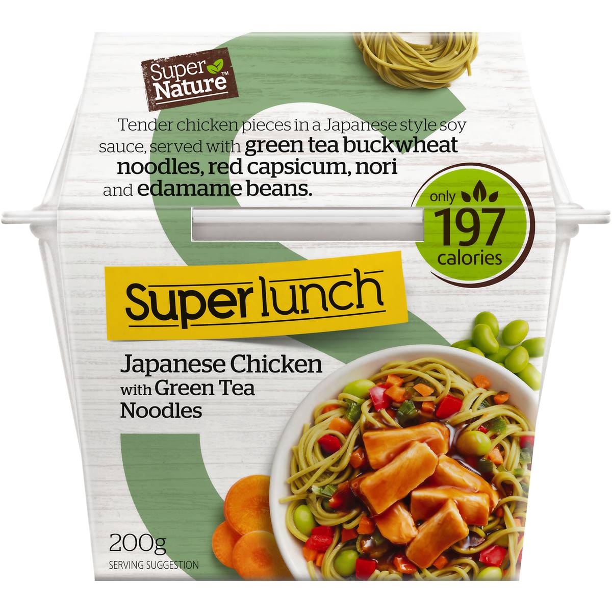 Super Nature Super Lunch Japanese Chicken & Green Tea Noodles Frozen Meal