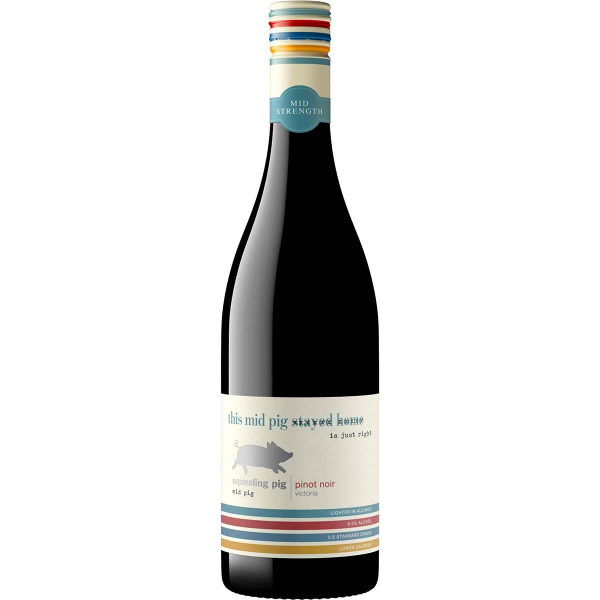 Squealing Pig Mid Pinot Noir Bottle 750mL