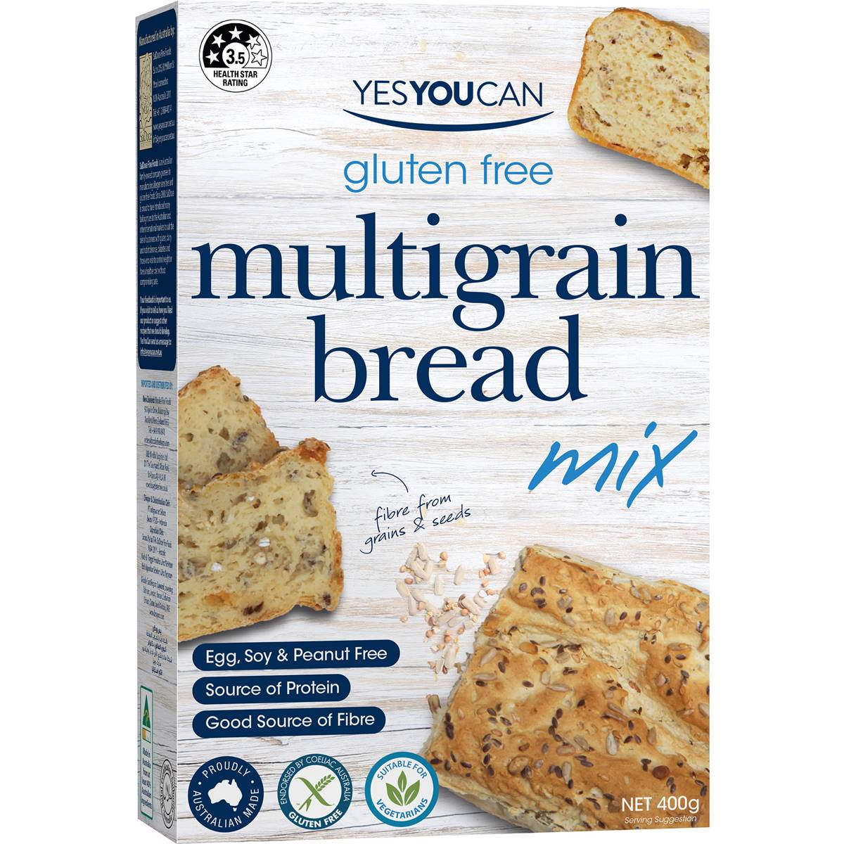 Yes You Can Gluten Free Multigrain Bread Mix 400g
