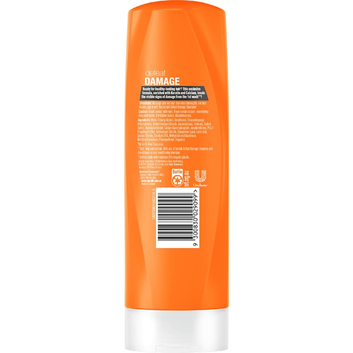 Sunsilk Keratin Conditioner Defeat Damage 350ml Woolworths