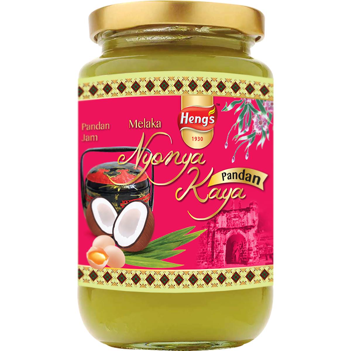 Hengs Nyonya Kaya Spread Pandan 420g Woolworths