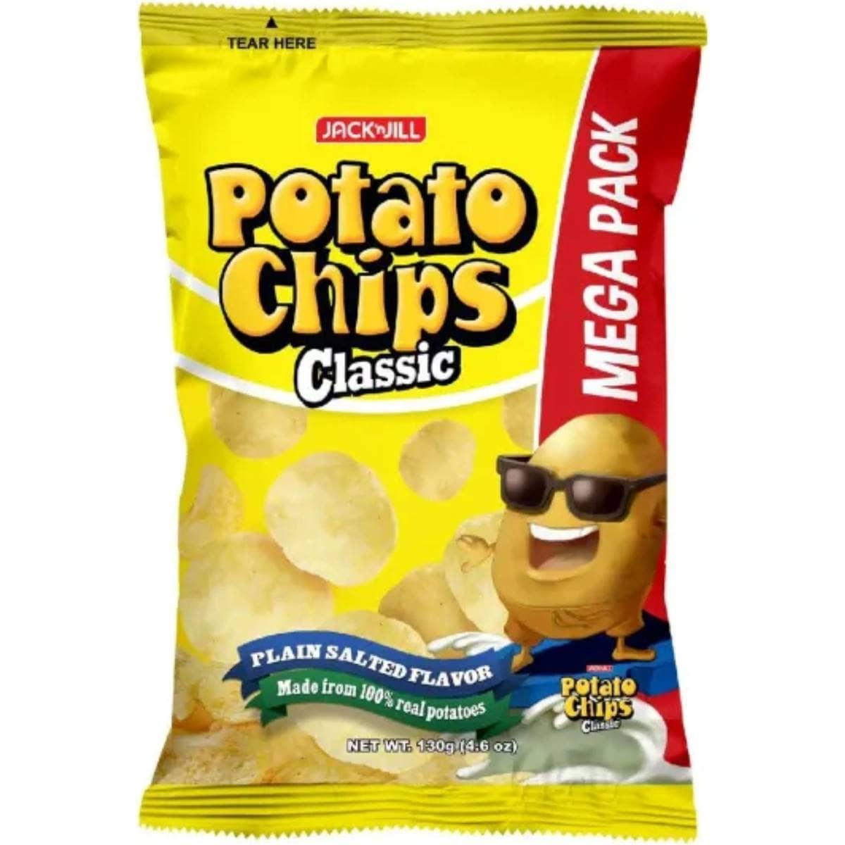 Jack N' Jill Potato Chips Classic Mega Pack 130g Woolworths