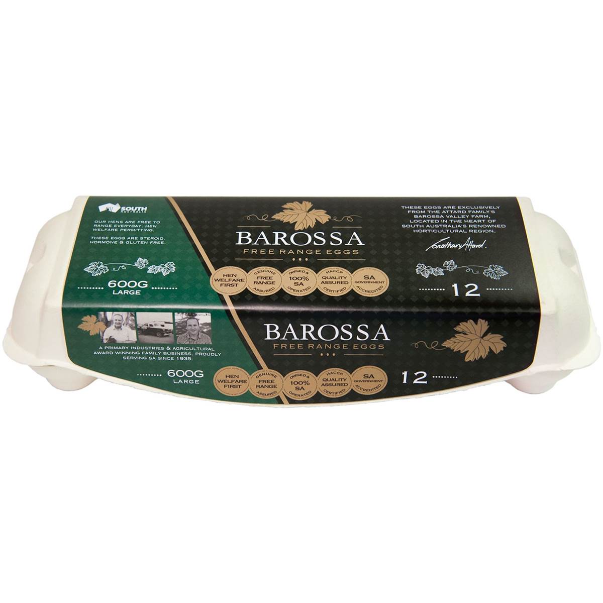 Barossa 12 Large Free Range Eggs