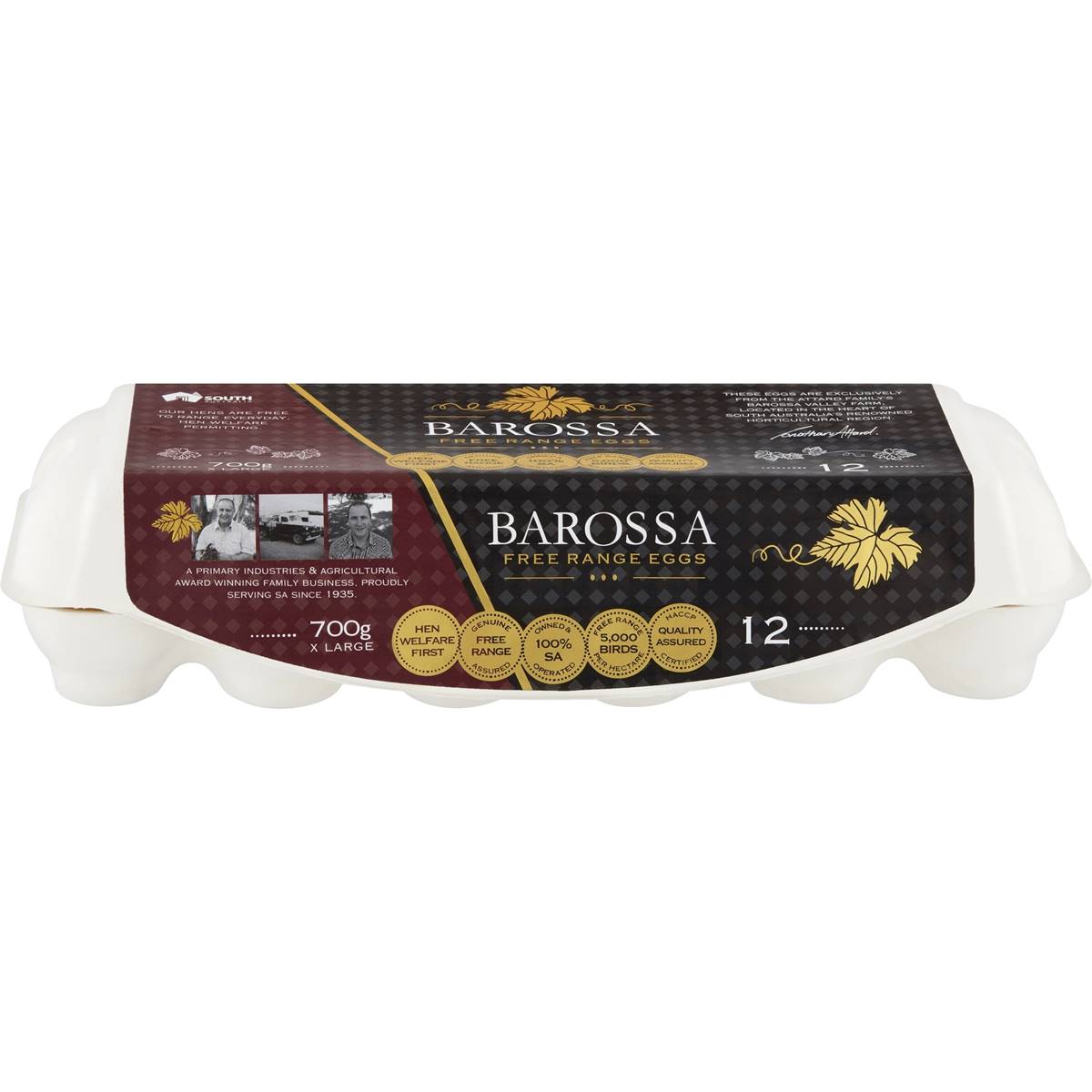 Barossa Fine Foods 12 Extra Large Free Range Eggs